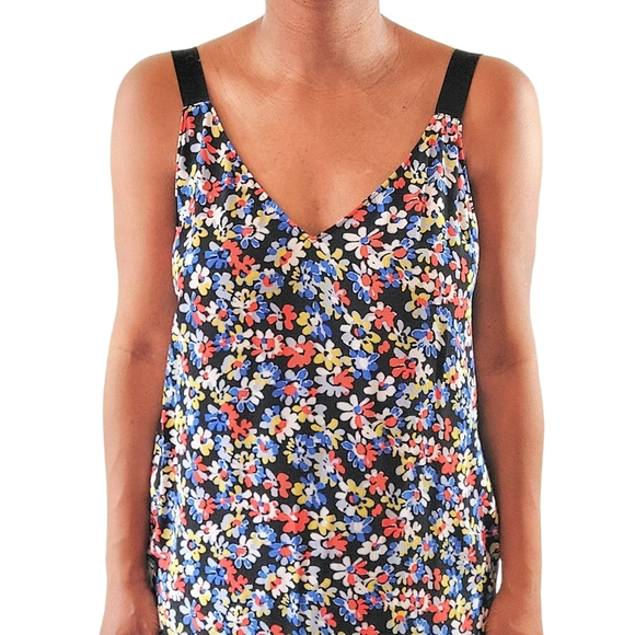 Rag and Bone Estell Floral V-neck Midi Dress - Picture 4 of 12